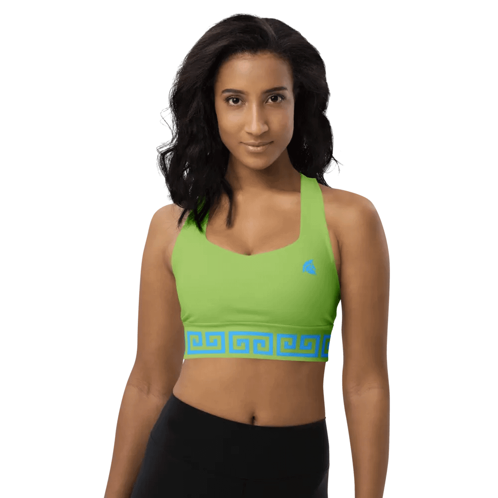Deimos Lime Longline Sports Bra product image (4)