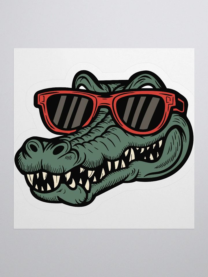 Cool Croc Kiss Cut Stickers product image (1)
