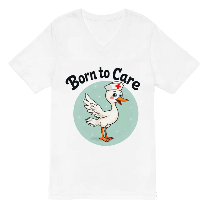 Quirky Nurse Duck V-Neck Tee product image (2)