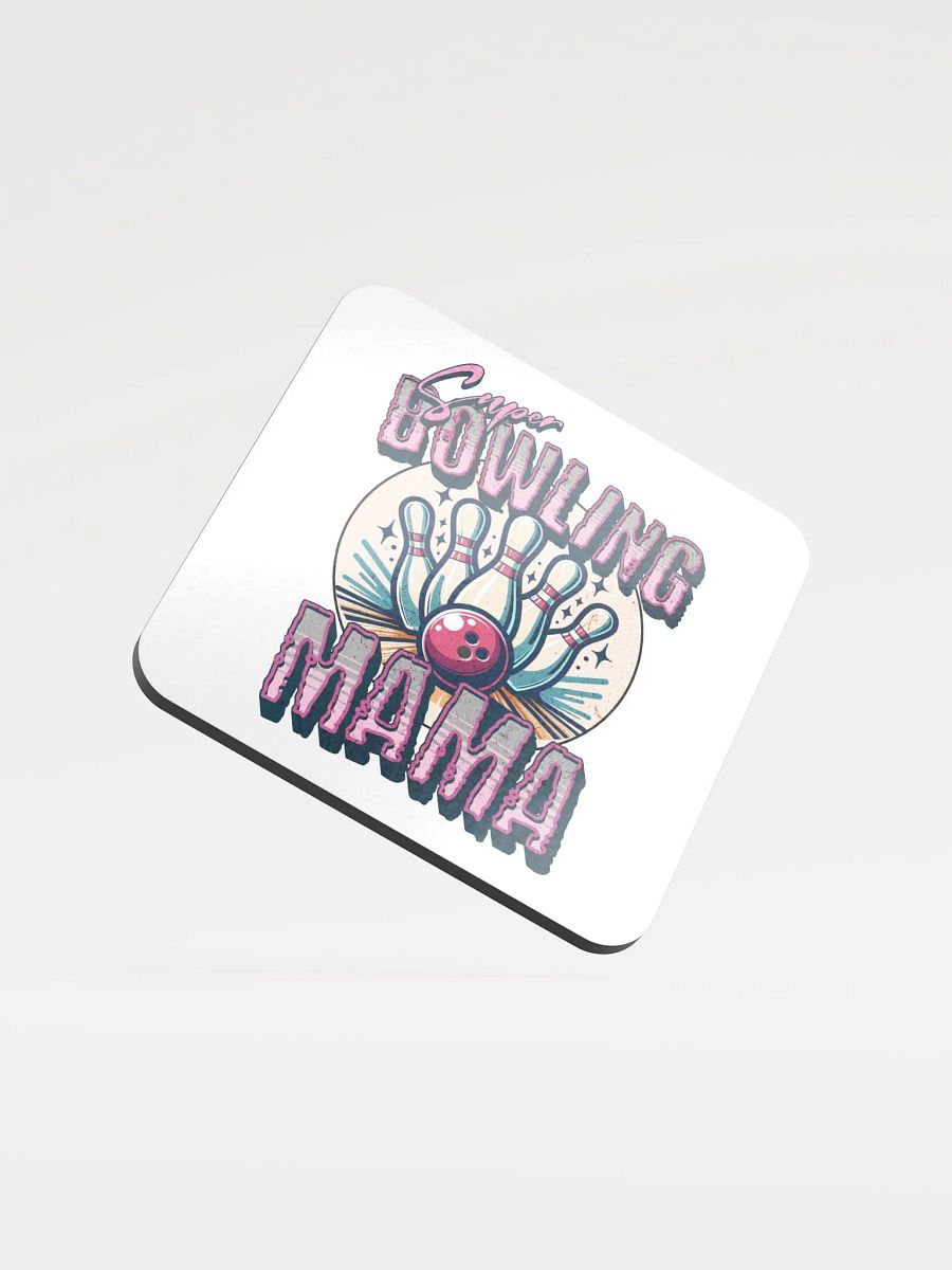 Super Bowling Mama Glossed Cork Coaster product image (2)