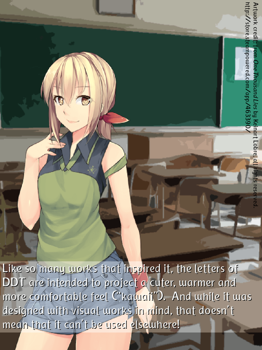 Doki Doki Tokimeki font - Eroded Italic weight product image (3)