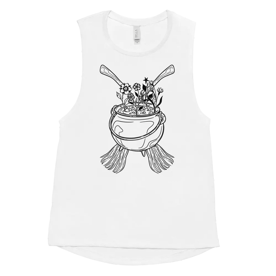 Henbane Coven Crest Bella+Canvas Women's Flowy Muscle Tank product image (56)