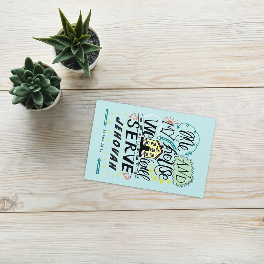 'Me and My House' | Joshua 24:15 Greeting Card product image (12)
