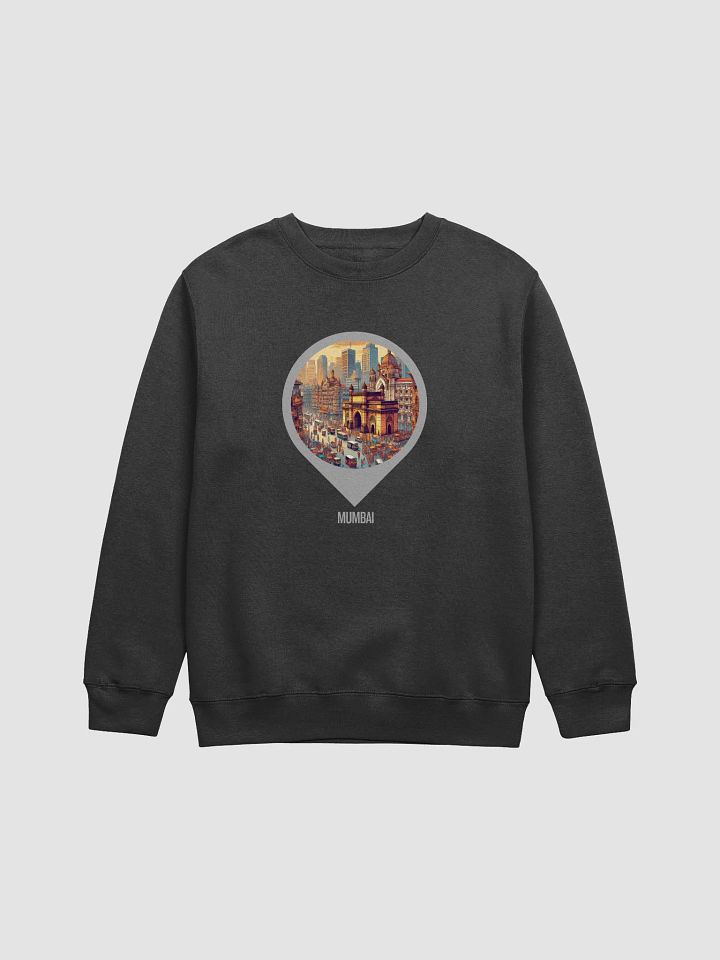 Urban Vibes Illustrated Crewneck Sweatshirt | AI Design: Mumbai, Indien product image (2)