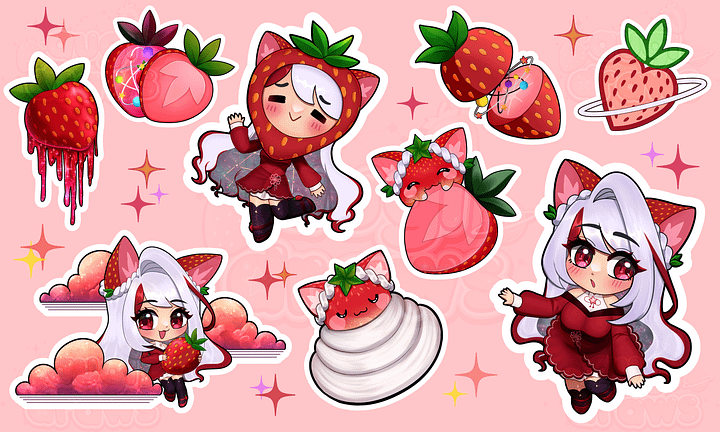 Sticker Sheet - AugiDraws product image (1)