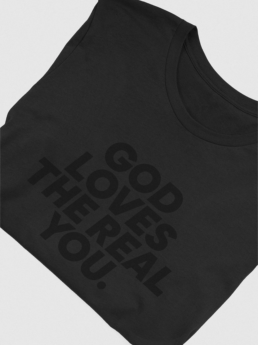 The Real One Matte Black T-shirt product image (4)