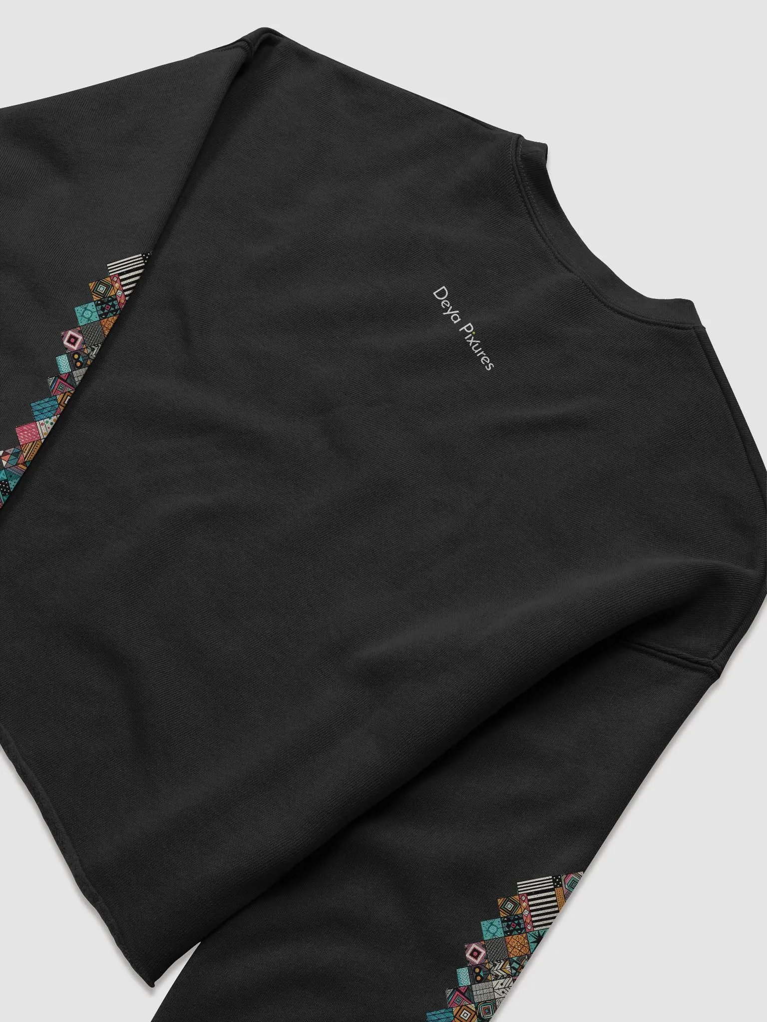 Geometric Fusion Fleece Crop Sweatshirt product image (6)
