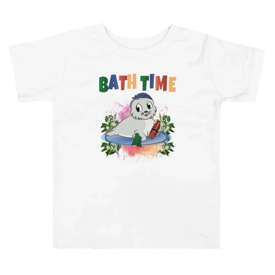 Bath Time Funny Colorful Bella +Canvas Toddler T-Shirt – Funny Shirt & Gift for Kids product image (3)