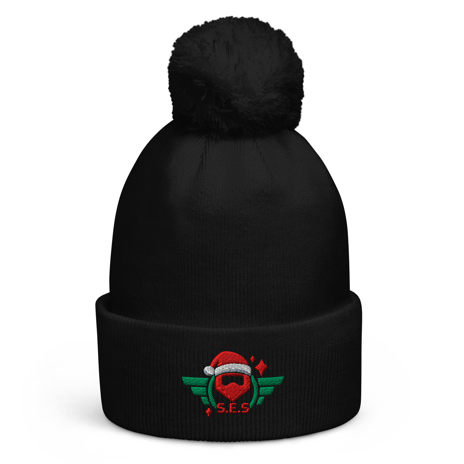 S.E.S Christmas 2025 - Pom-Pom Beanie Green Red product image (1)