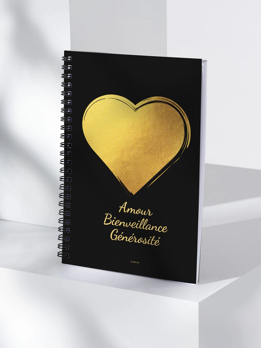 Carnet Symbole Doré - Coeur - NoteBook Cadeau Symbolique product image (4)