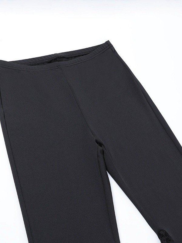 Women's Solid Color Slim Slim High Waist Flared Pants product image (7)