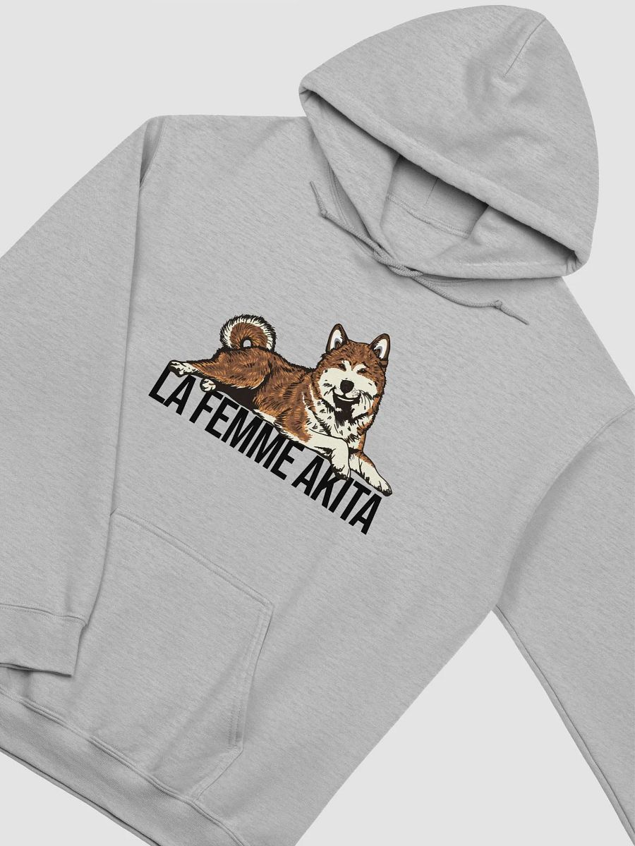 La Femme Akita Hooded Sweatshirt of an Akita Inu (Brindle) | Funny Hoodie for Akita Paw-rents product image (27)