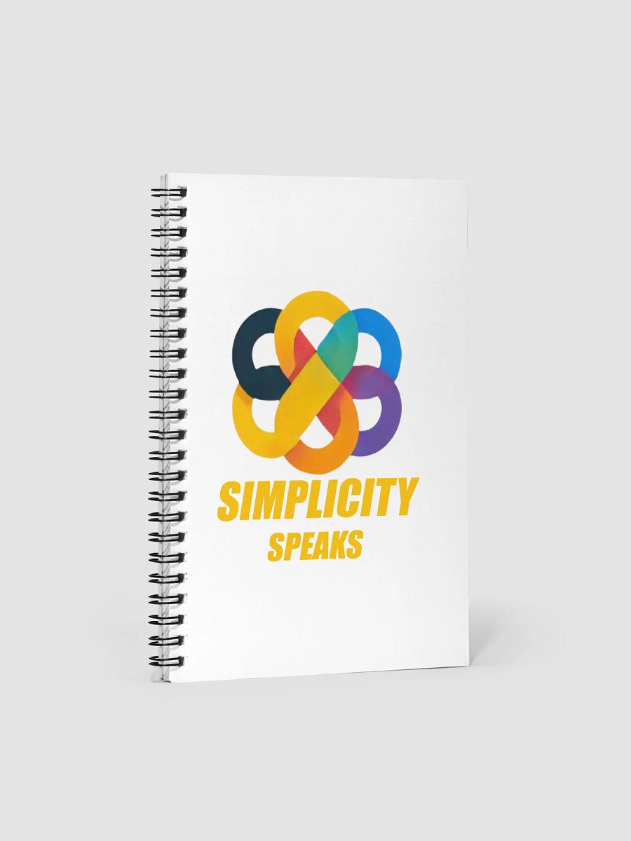Simplicity Speaks Spiral Notebook product image (1)