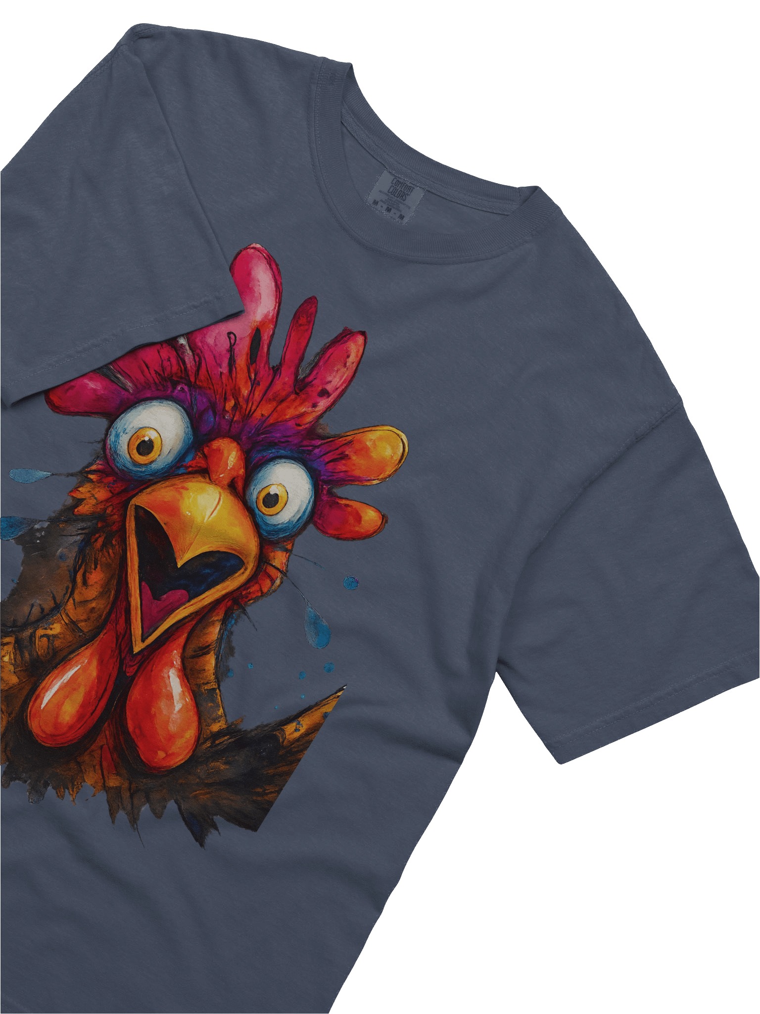 Vivid Chicken Illustration T-Shirt product image (59)