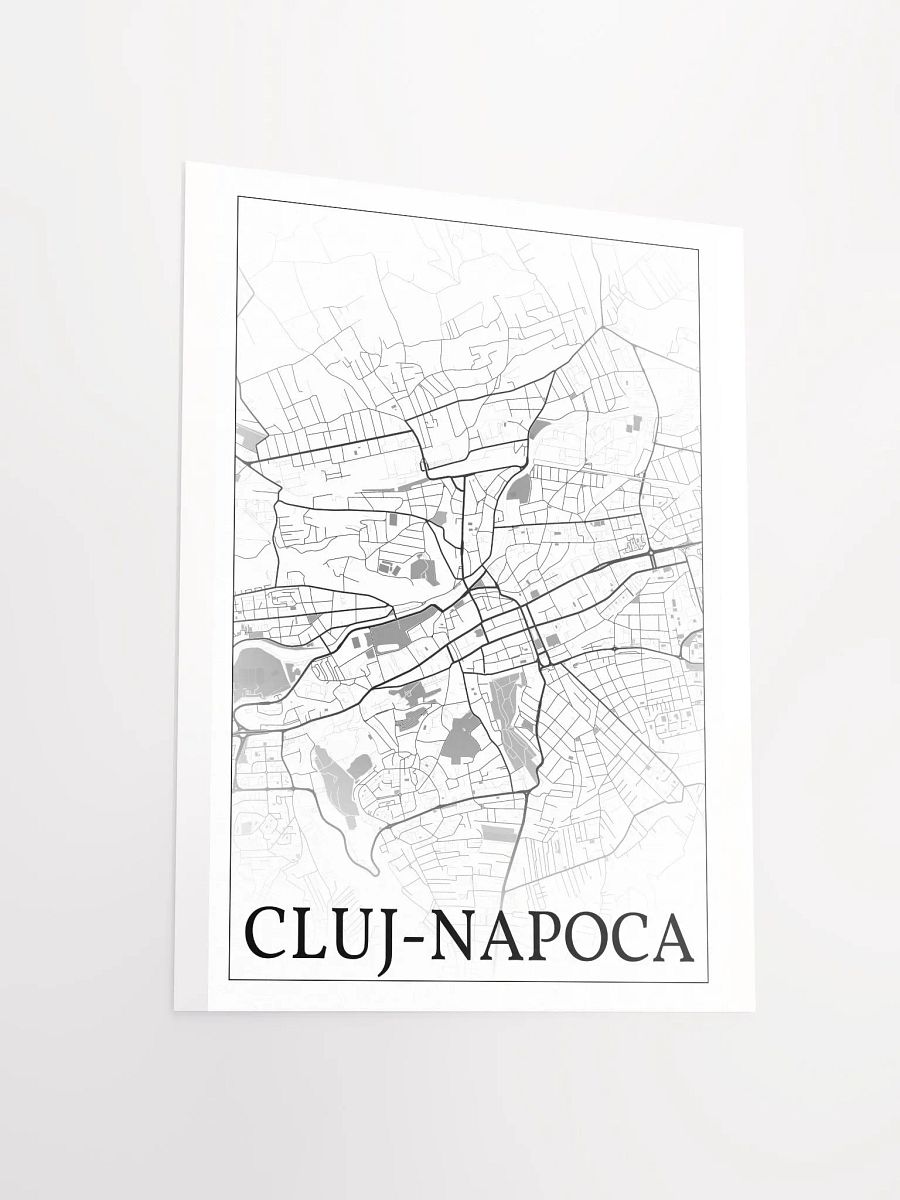 Cluj-Napoca, Romania, city map print product image (12)