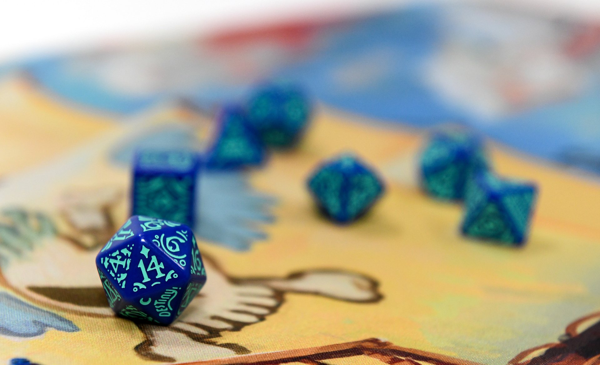 Gillion Dice Set 7pcs - Riptide Character Dice product image (3)