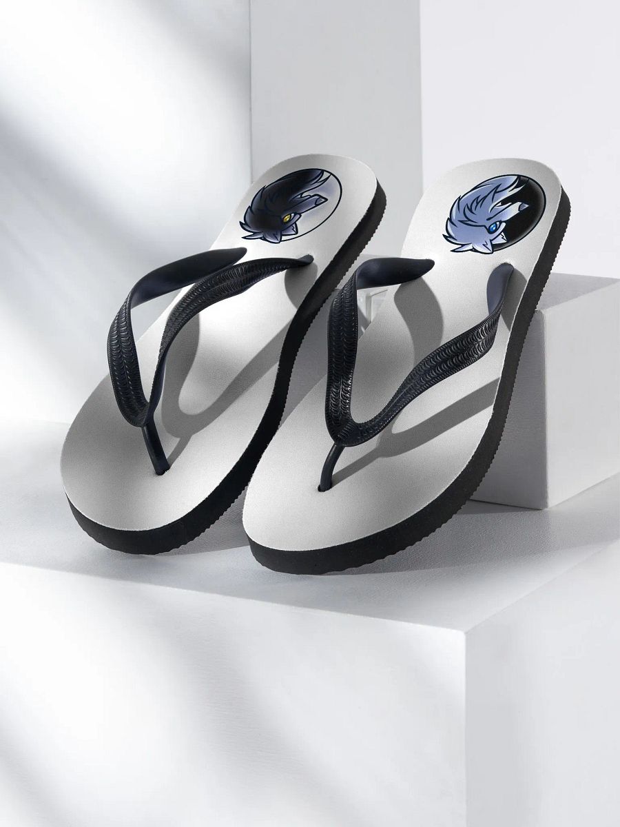 Elemental Wolf Circle Flip-Flops product image (1)