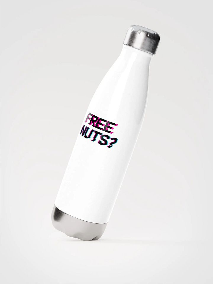 Free Nuts? White Stainless Steel Water Bottle product image (2)