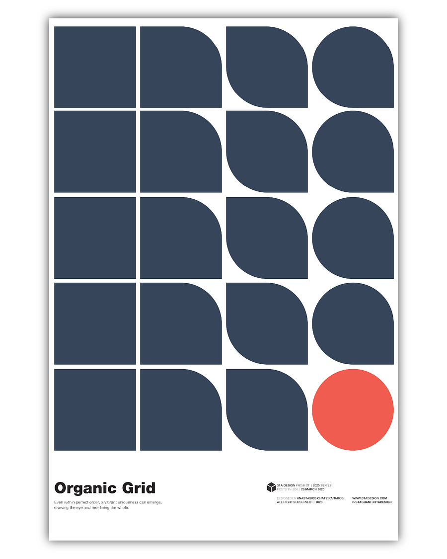 Poster - 004 | Organic Grid product image (1)