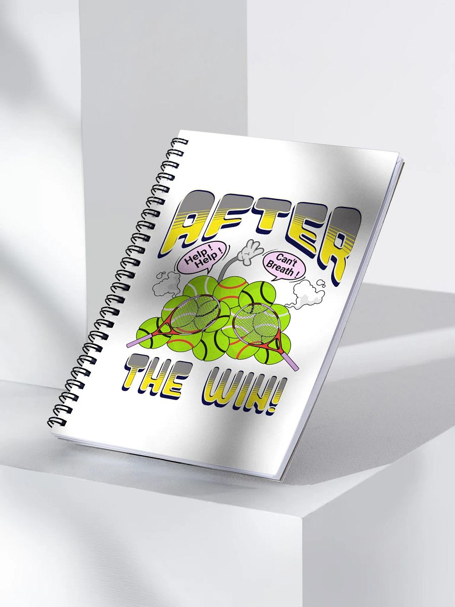 After The Win Tennis Whimsical Ball Chaos Spiral Notebook product image (3)
