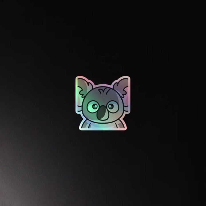 Koala Stare holo sticker product image (2)