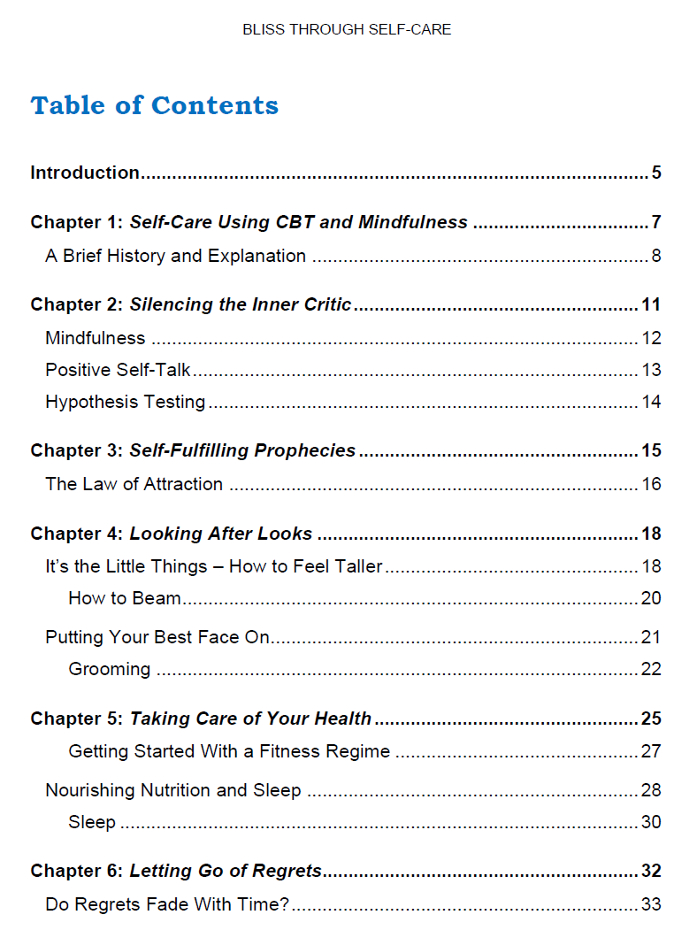 Bliss Through Selfcare eBook product image (2)
