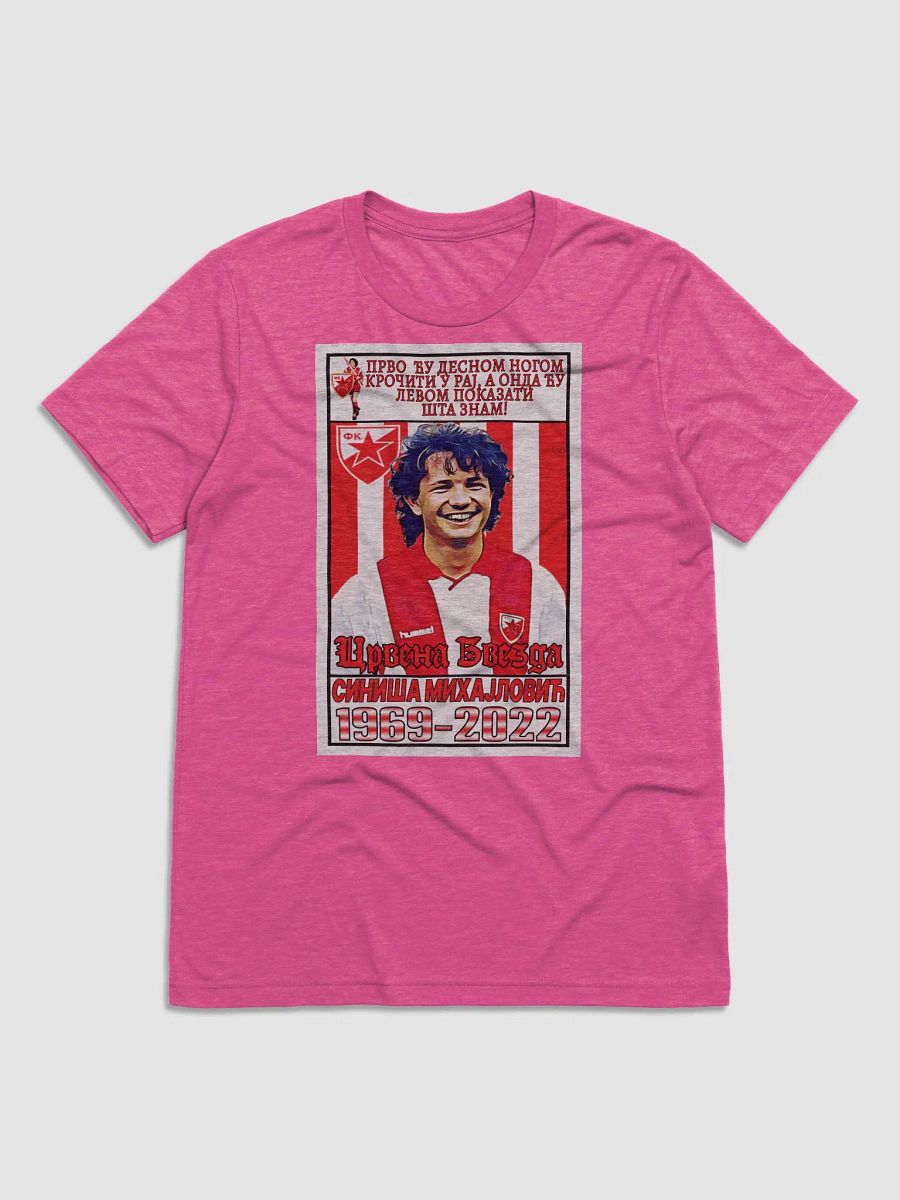 Siniša Mihajlović (FK Crvena Zvezda) #6 Bella+Canvas Triblend Short Sleeve T-Shirt product image (1)