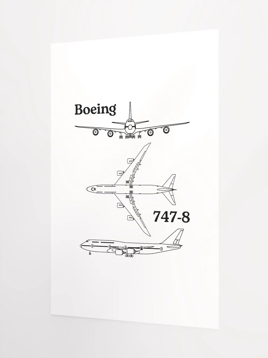 Boeing 747-8 Blueprint Poster product image (2)