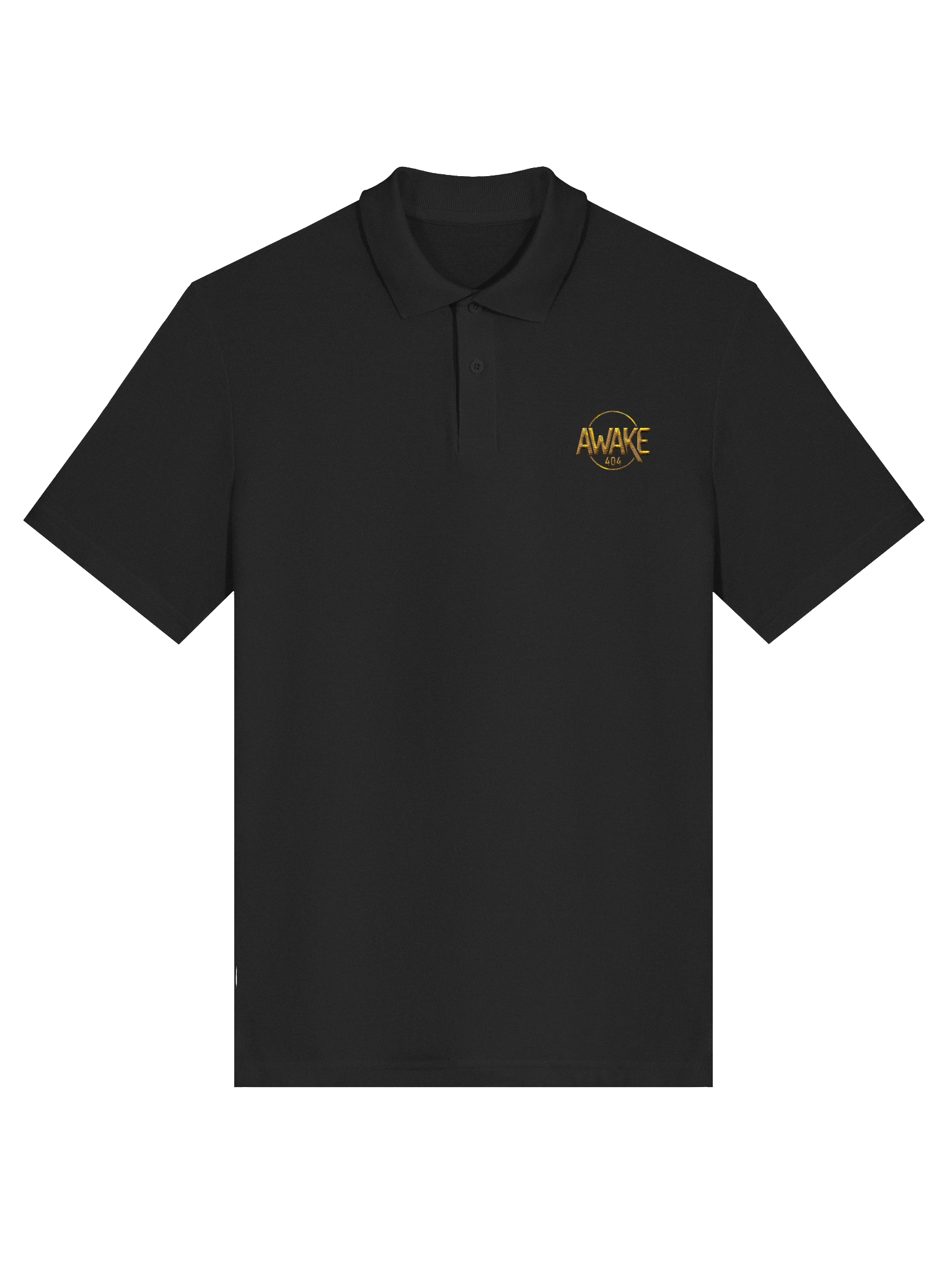AWAKE 404 Gold Logo Polo Shirt product image (3)