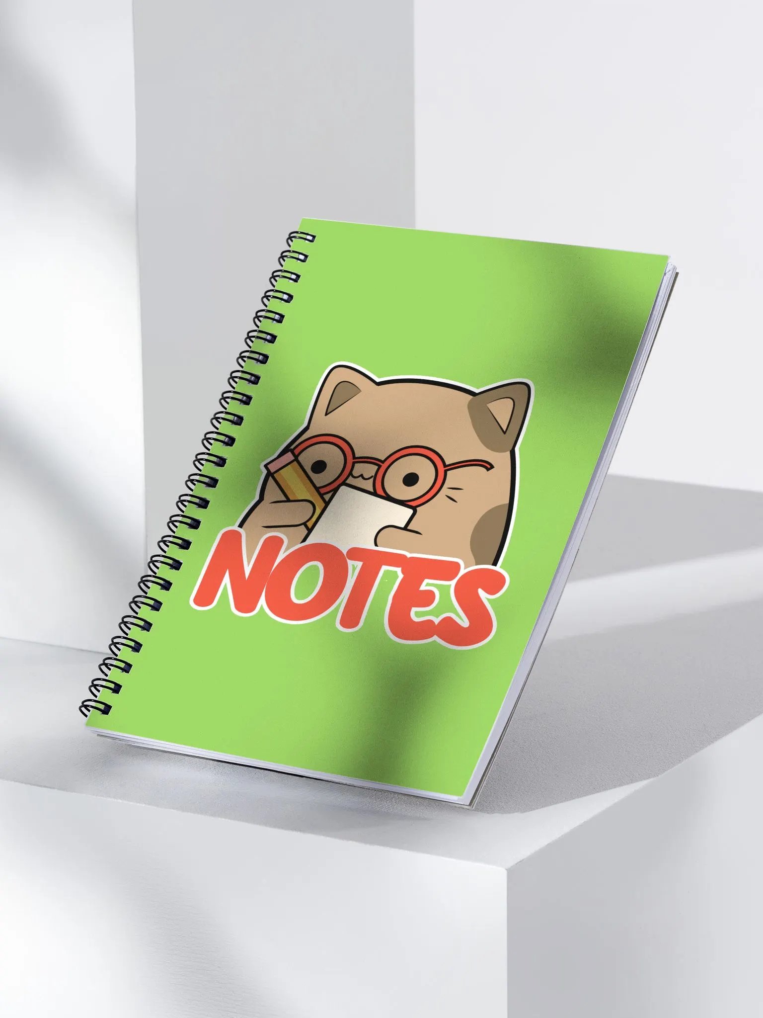 Potato Cat spiral notebook - Lime product image (3)