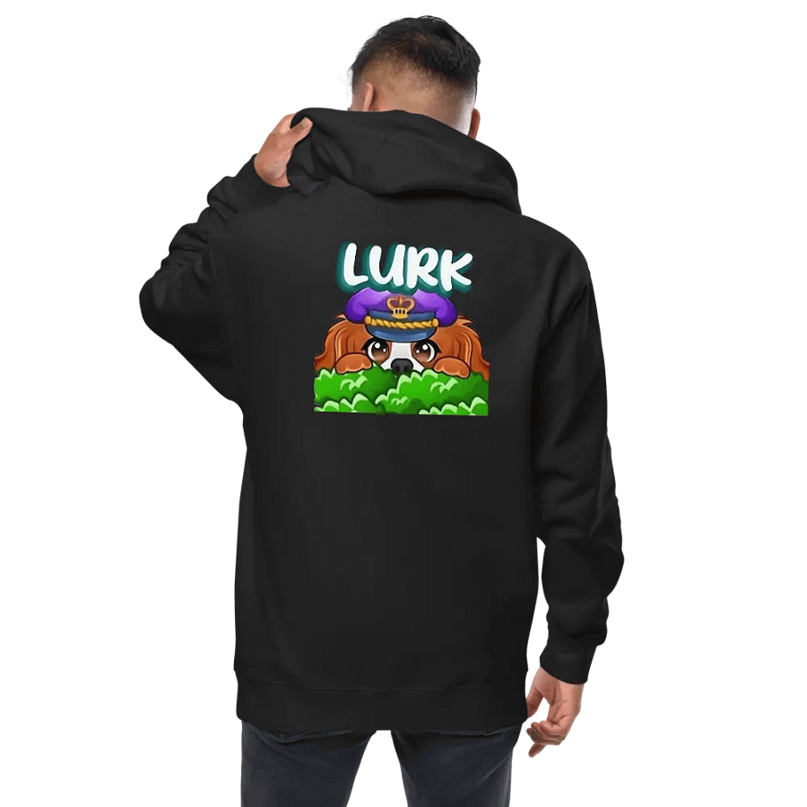 Lurking pup Fleece Zip Up Hoodie product image (1)