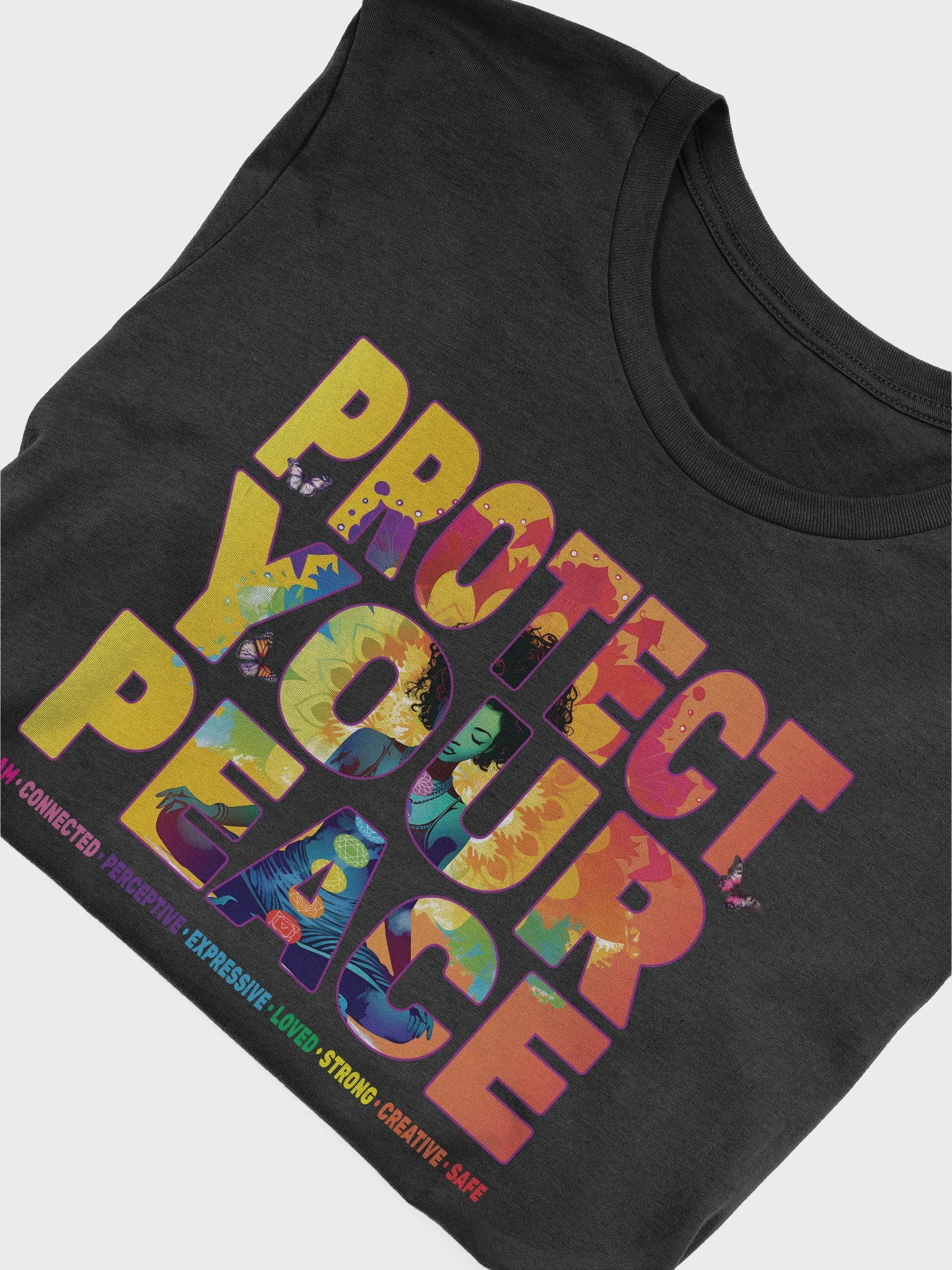 African American Woman Protect Your Peace 7 Chakra Meditation Yoga Pose Spirituality product image (7)