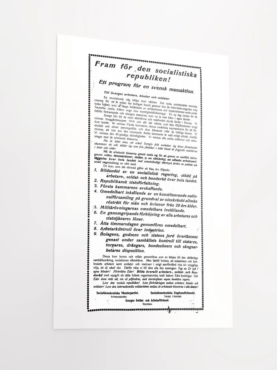 Fram för den socialistiska republiken! product image (2)