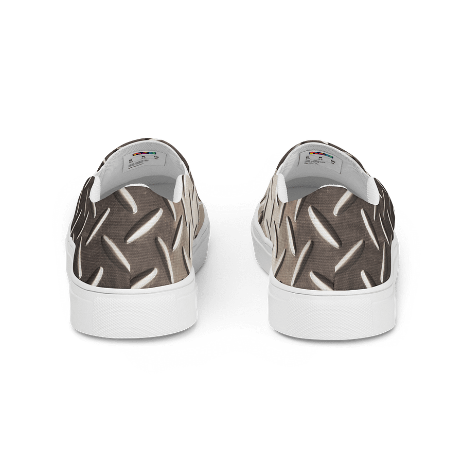 Industrial Chic Diamond Plate Slip-On Shoes product image (4)