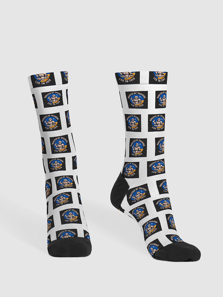 minutes of training led to this! EcoChic Crew: Sustainable Art Socks product image (2)