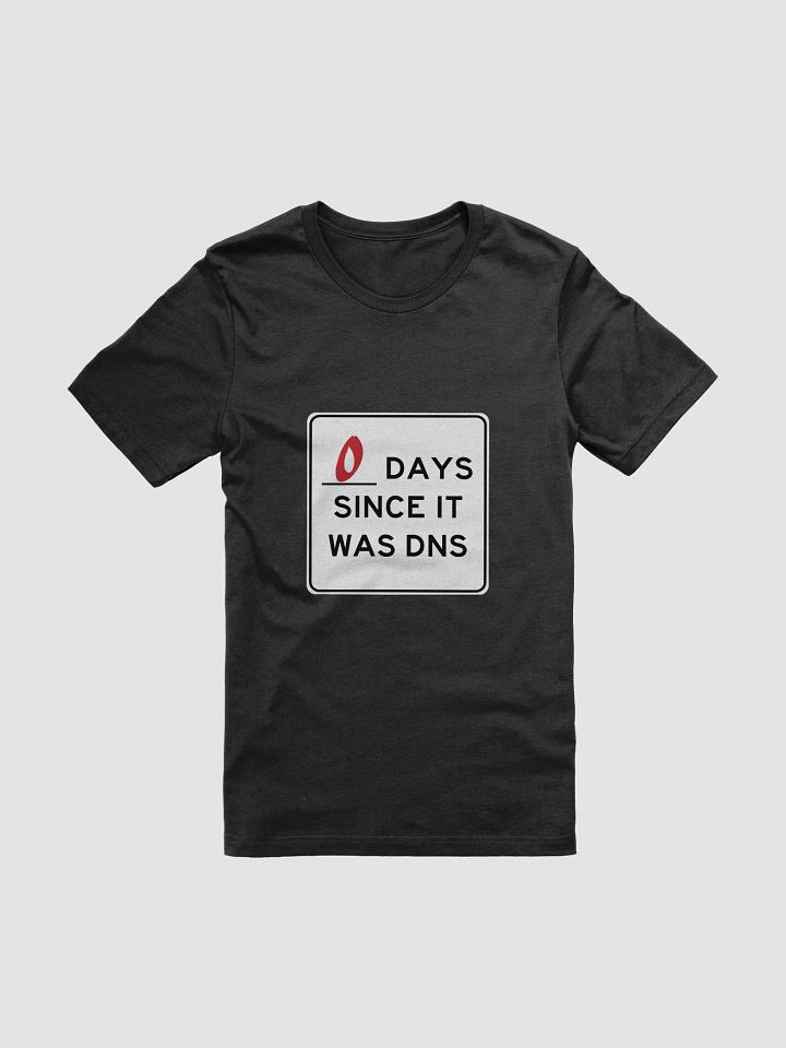 Zero Days Since It Was DNS T-Shirt product image (1)