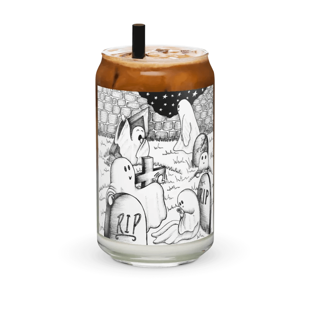 Graveyard Wake Up can-shaped glass product image (2)