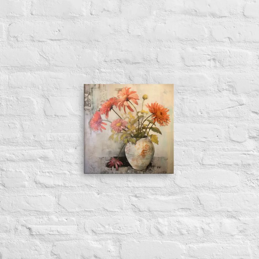 Art2401-30 Vase Flowers Still Life - Canvas Print - sm product image (9)