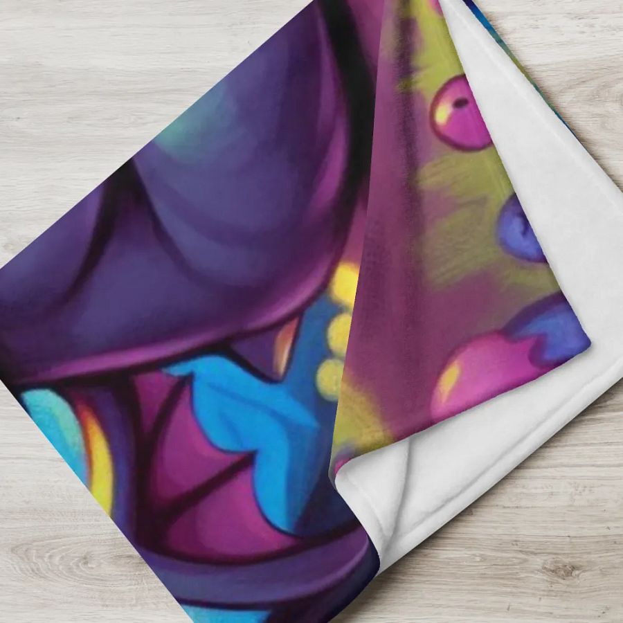 Starry Nights with Cute Cthulhu Blanket product image (17)