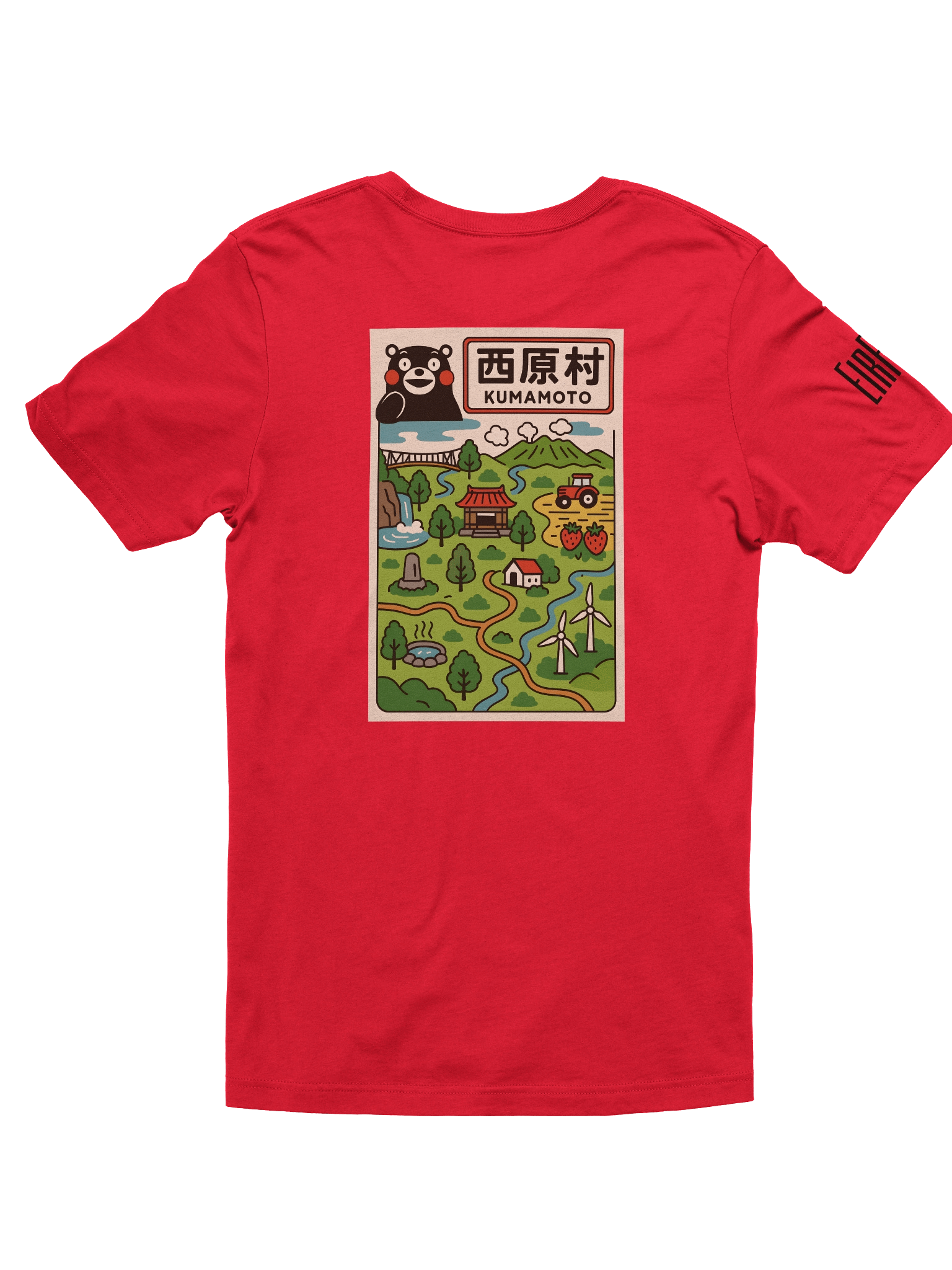 Kumamon themed Nishiharamura EirFoyl T-Shirt product image (14)