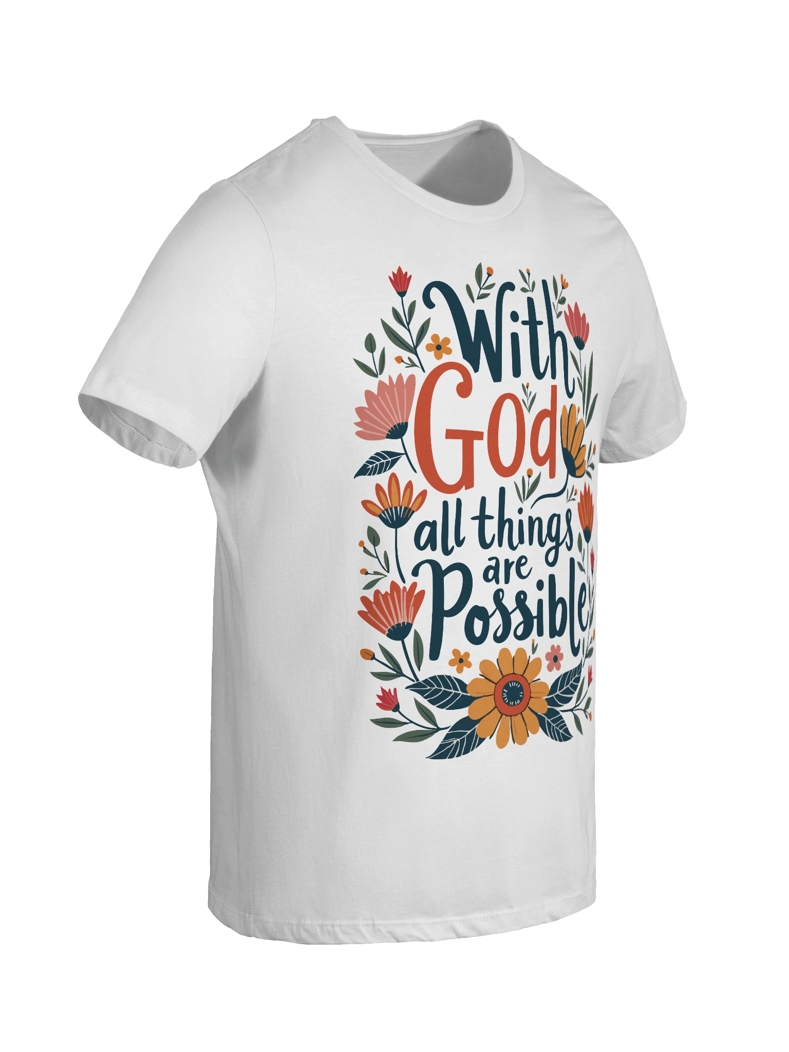 Women's Supersoft Relaxed-fit T-Shirt With God All Things Are Possible product image (44)