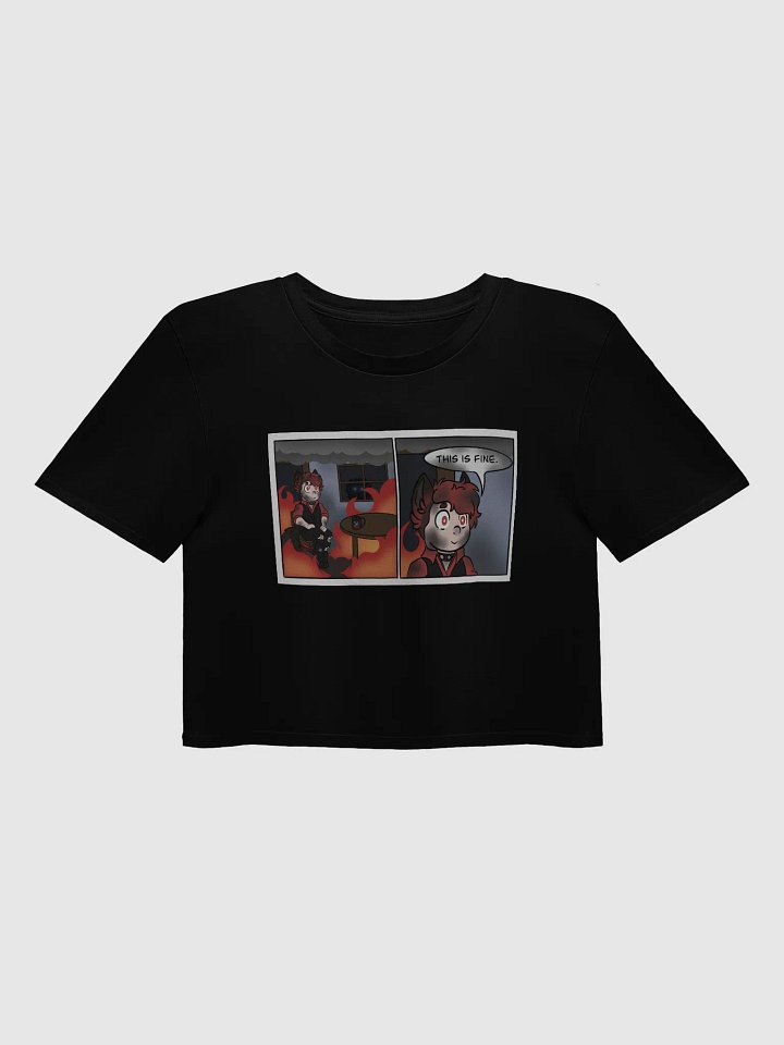 Premium Crop Top - This Is Fine Meme product image (1)