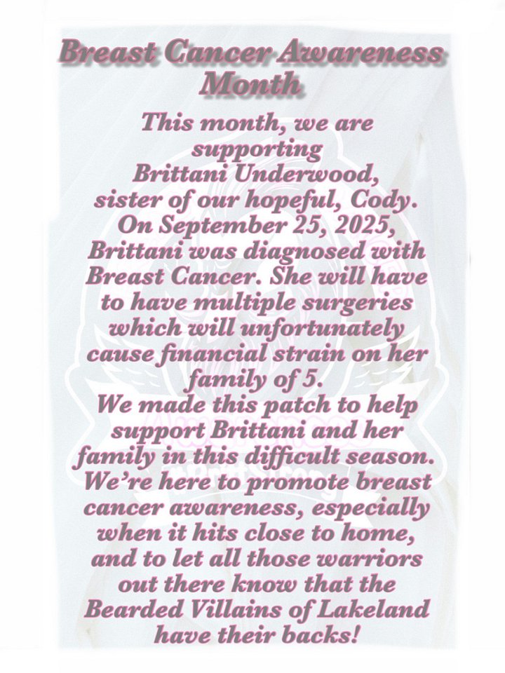 #BrittStrong Breast Cancer Awareness patch product image (2)