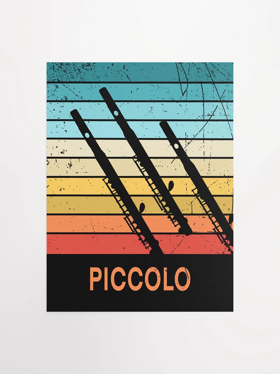 Small Retro Abstract Flute Poster - Piccolo product image (1)