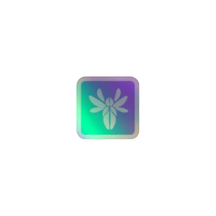 Sea Foam Gradient FyreFlye Holo Sticker product image (1)