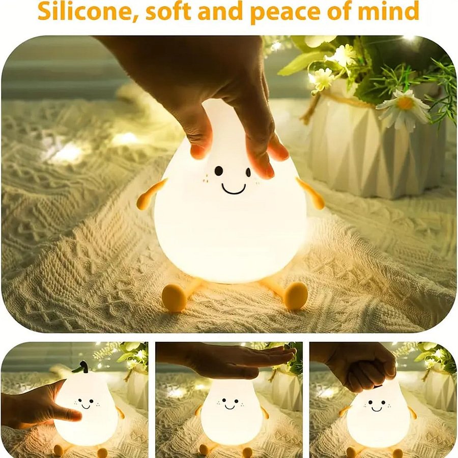 GITGRNTH Rechargeable Silicone Pear Night Lamp product image (3)