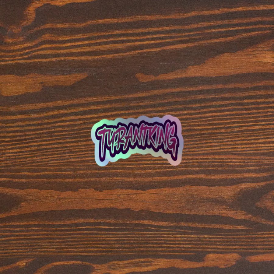 TK text holo sticker! product image (5)