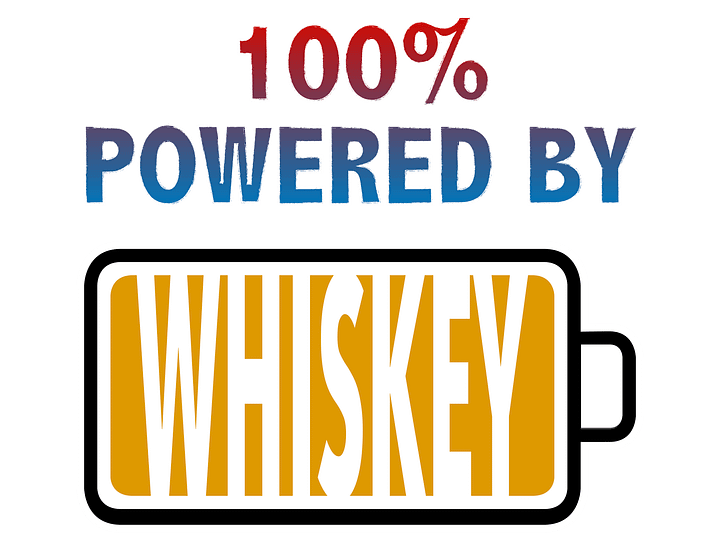 100% Powered by Whiskey T-Shirt product image (2)
