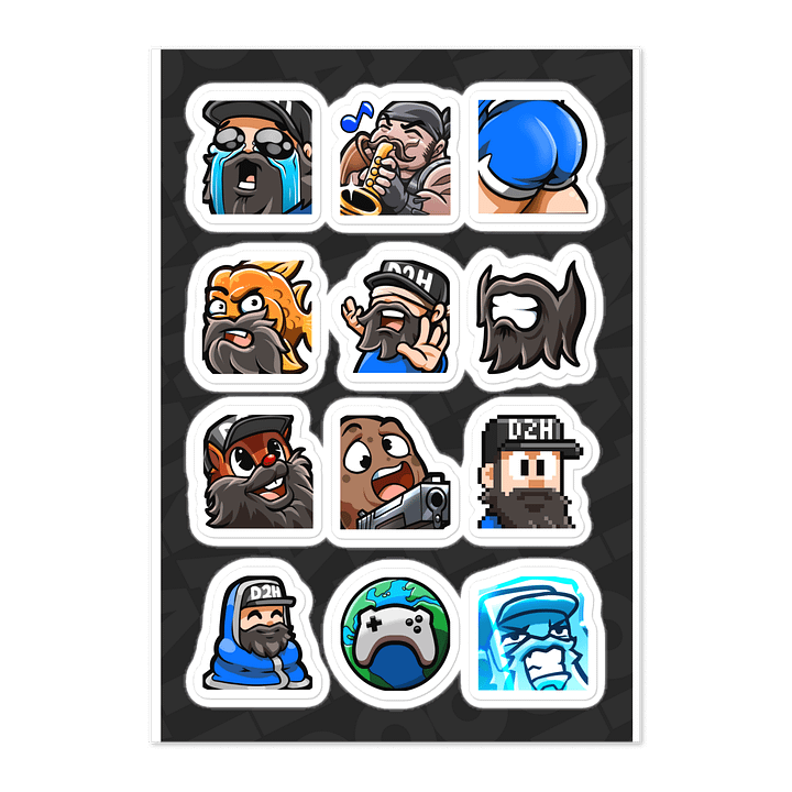 Emote Sticker Sheet. Set 2 product image (1)