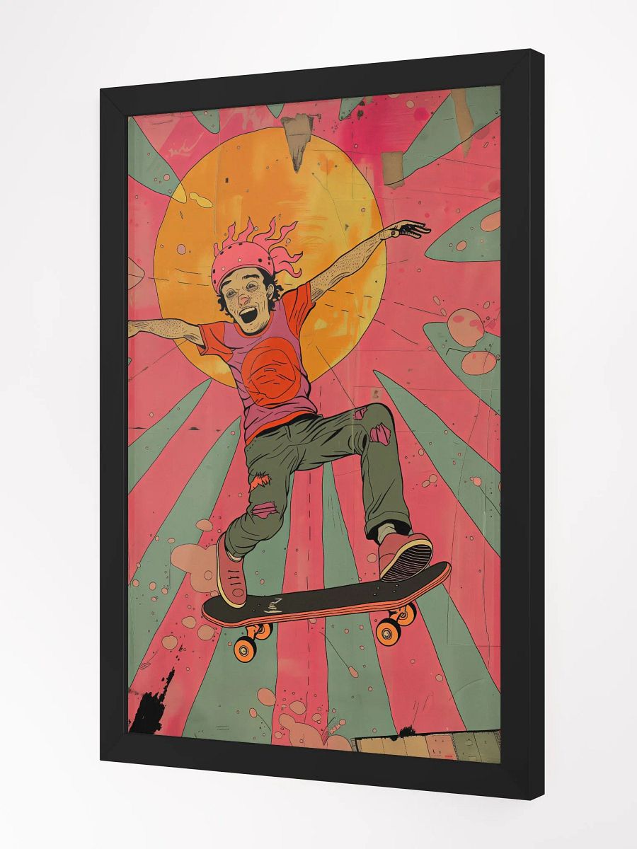 Rad Ramp Ripper Pop Art Poster - Framed product image (4)